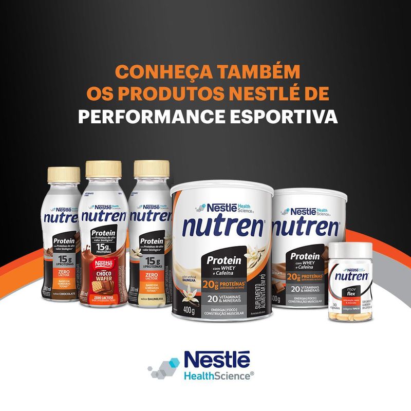 Bebida Láctea Nutren Protein 15g de proteínas Chocolate 260ml