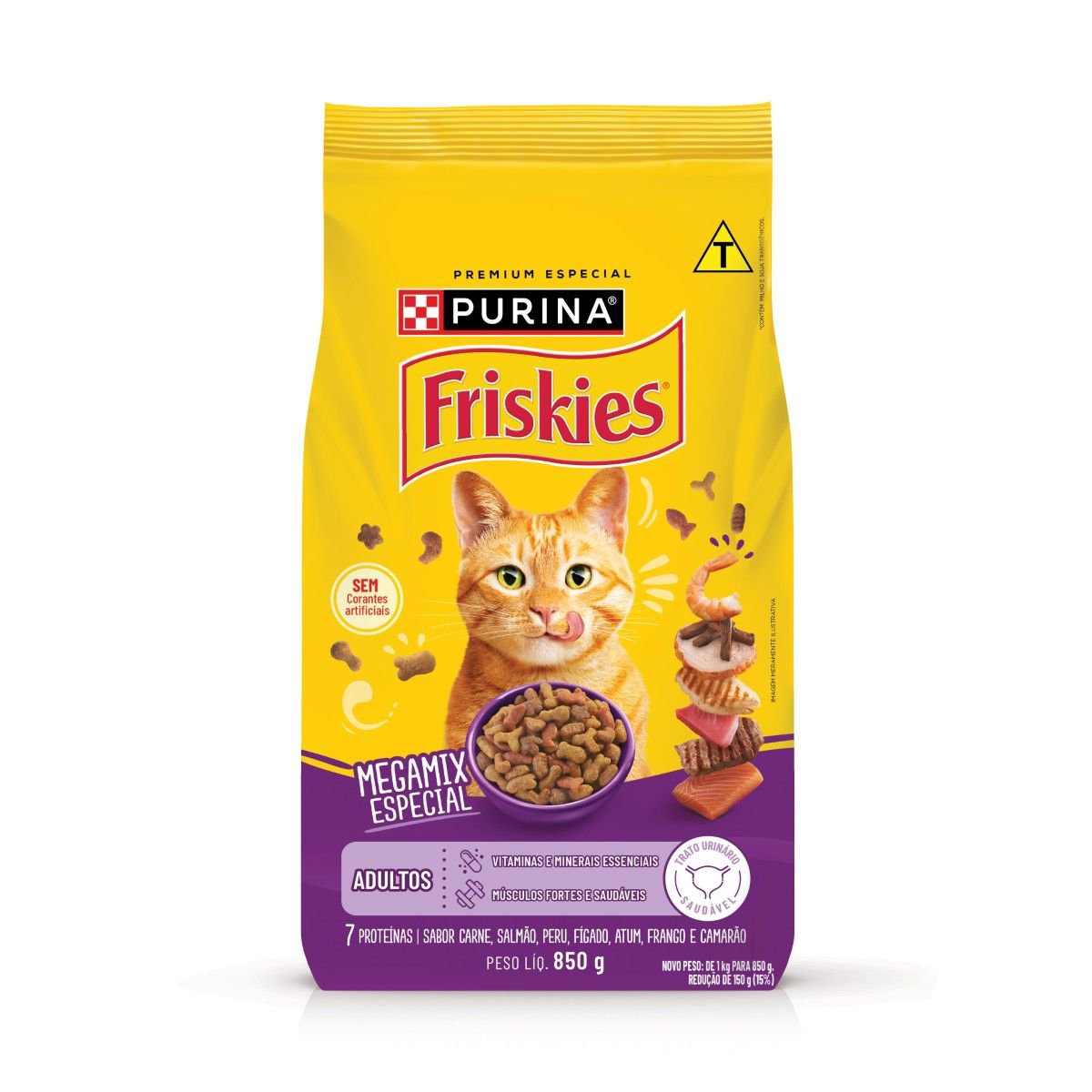 Alimento para Gatos Adultos Purina Friskies Megamix 850g | Prezunic