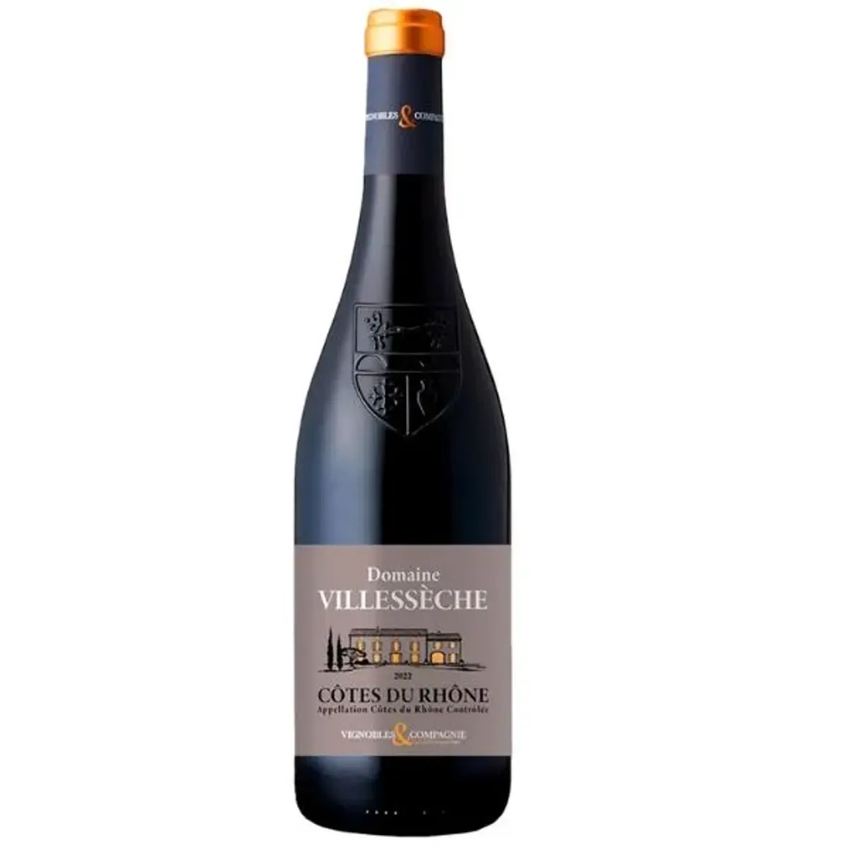 Vinho Francês Domaine Villeseche Cotes Rhone Tinto 750ml