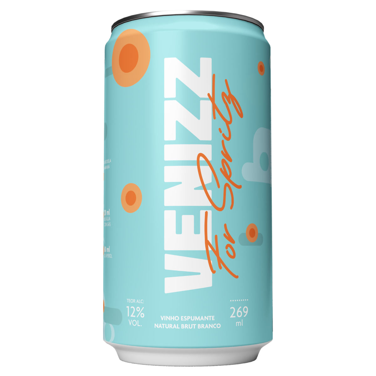 Espumante Nacional Venizz Branco Natural Brut em Lata 269ml | Prezunic