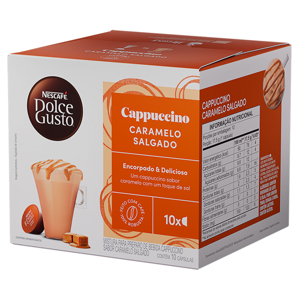 Cappuccino em Cápsula Nescafé Dolce Gusto Caramelo Salgado Caixa