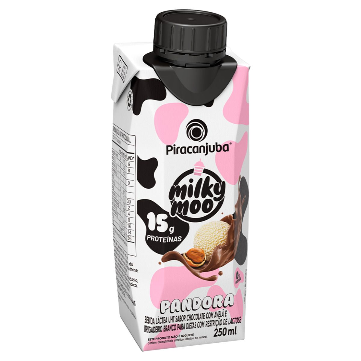 milk❤ Bebida Láctea UHT Piracanjuba Milky Moo Zero Lactose Pandora Caixa