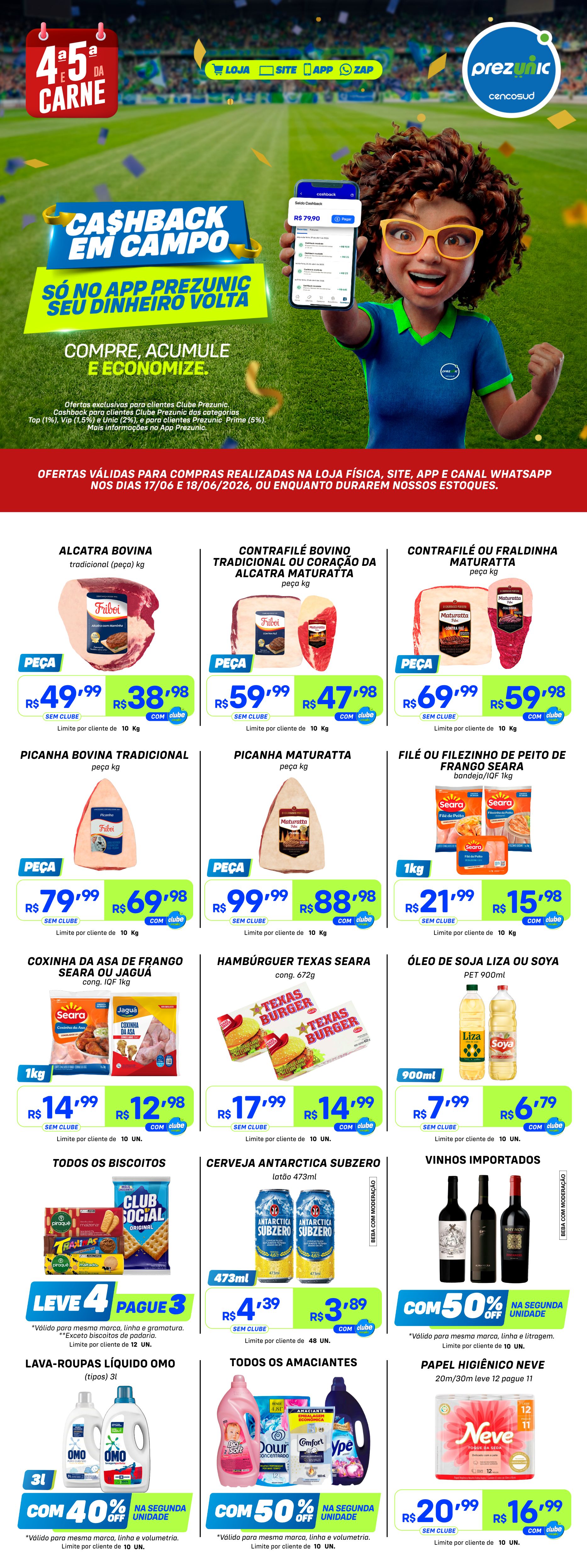 4ª e 5ª da Carne | Ofertas de 17 e 18/06