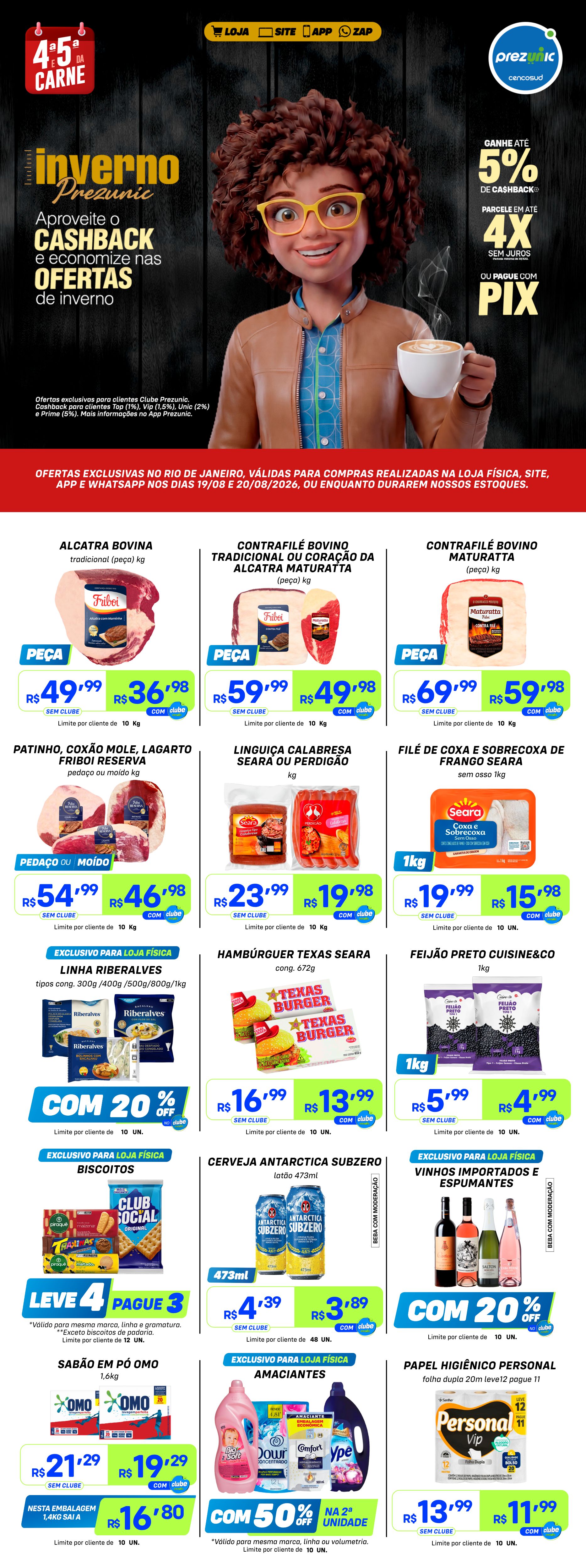 4ª e 5ª da Carne | Ofertas de 19 e 20/08