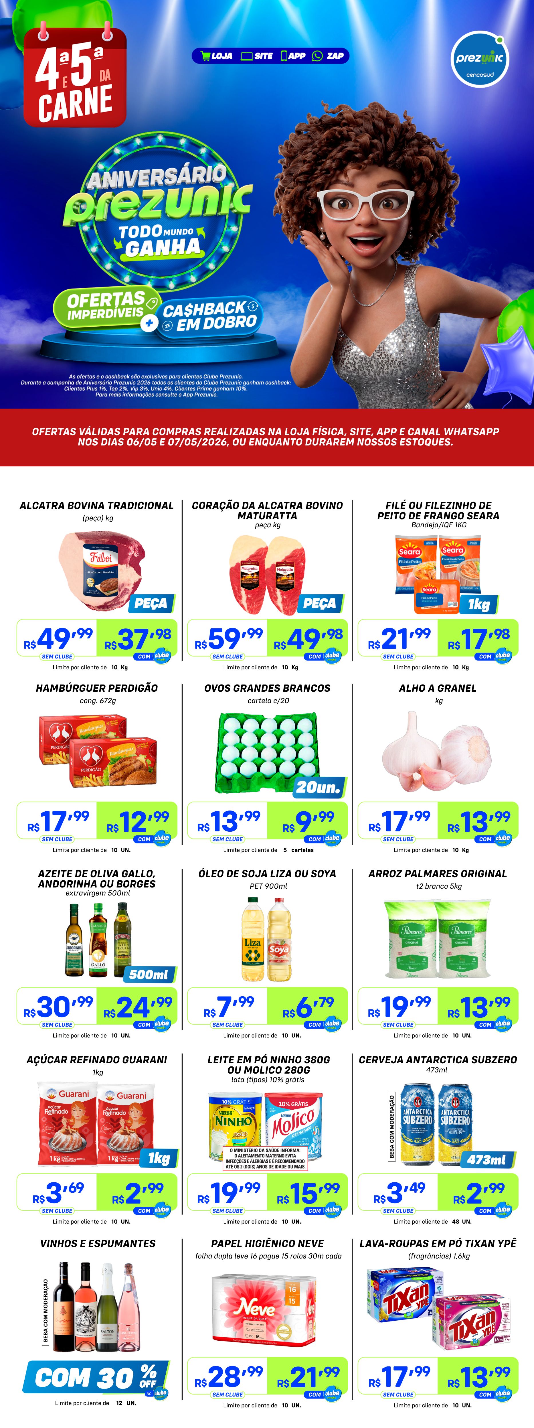 4° e 5° da carne | Ofertas de 06 a 07/05