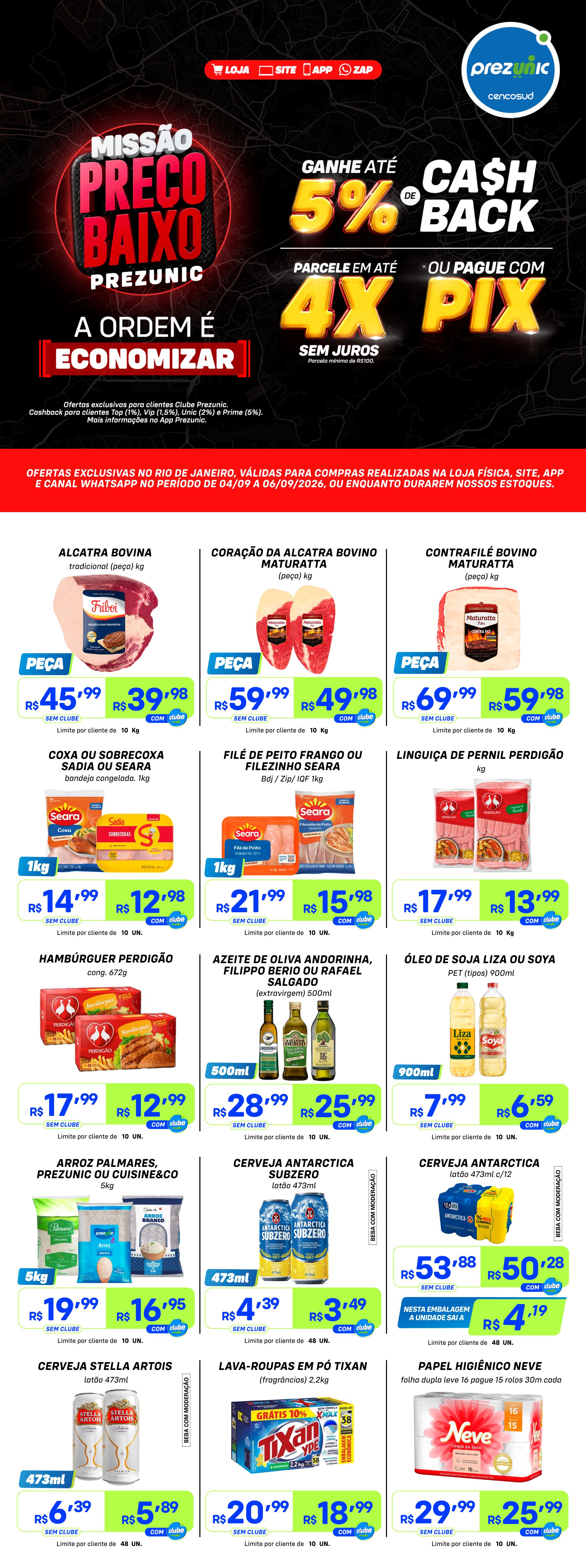 Missão Preço Baixo FDS | Ofertas de 04 a 06/09