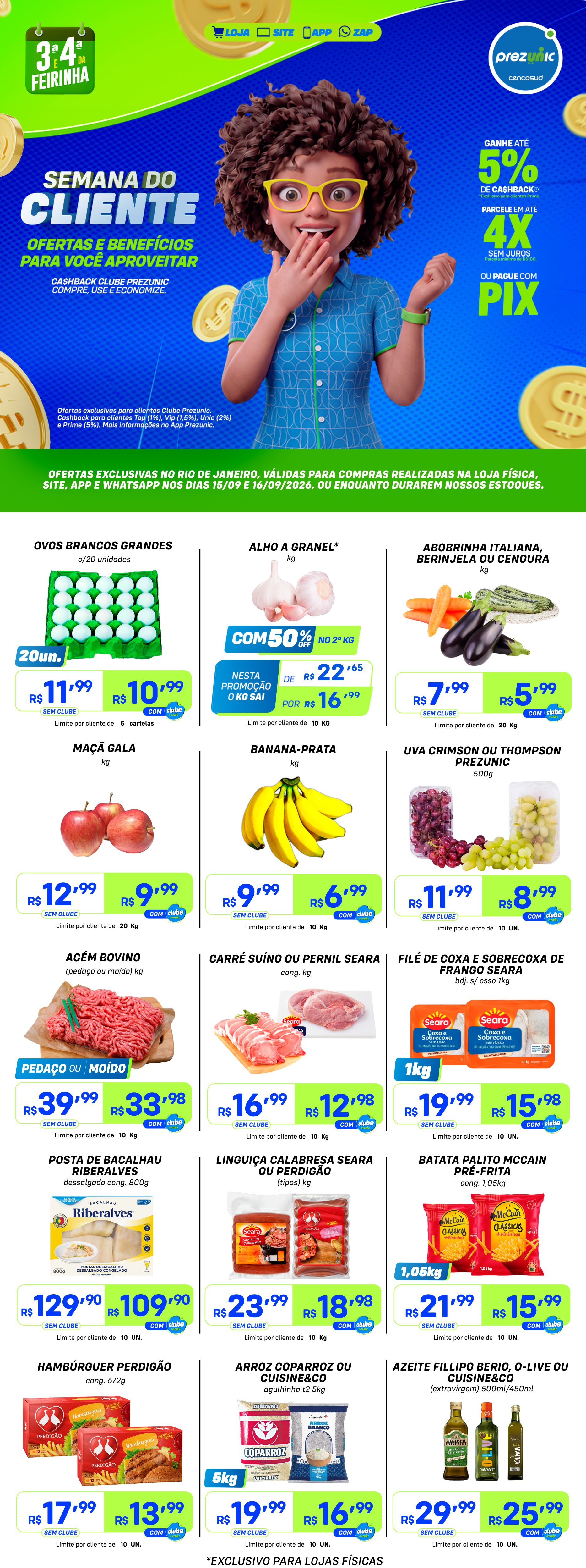 3ª e 4ª da Feirinha | Ofertas de 15 e 16/09