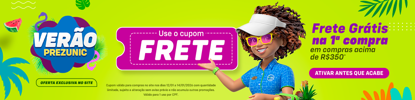 CUPOM PREZUNIC - FRETE