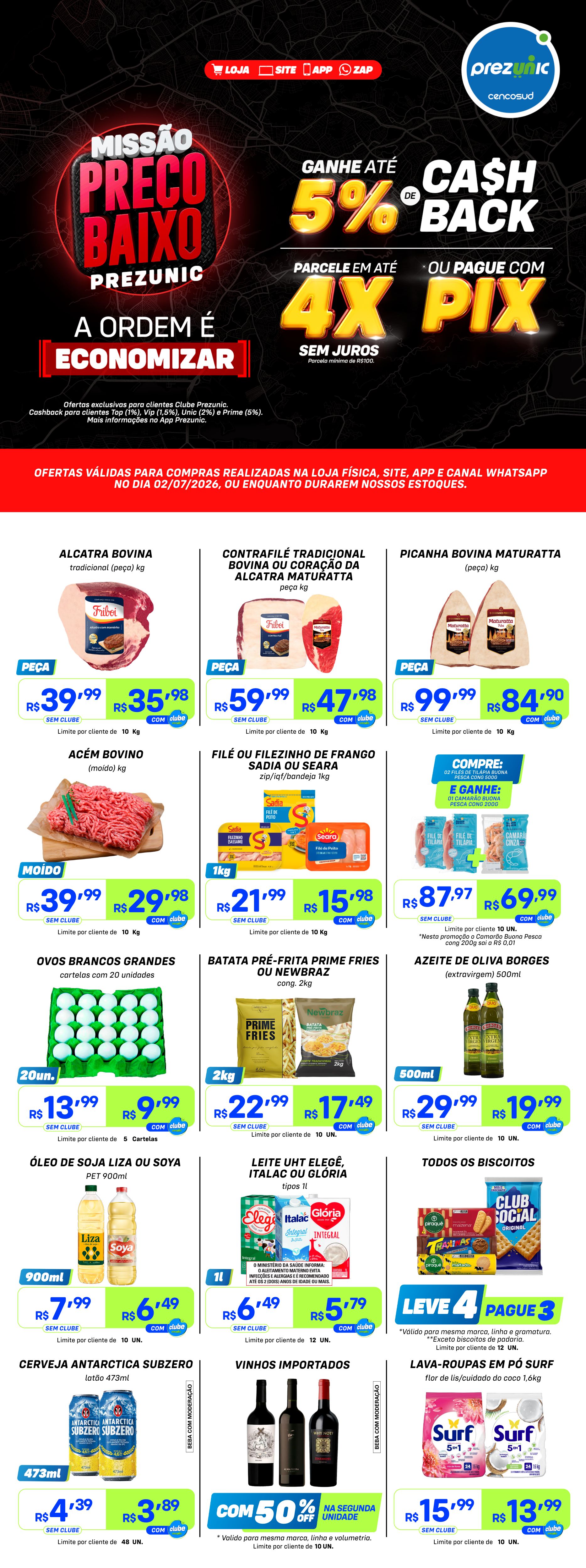 Missão Preço Baixo | Ofertas de 02/07