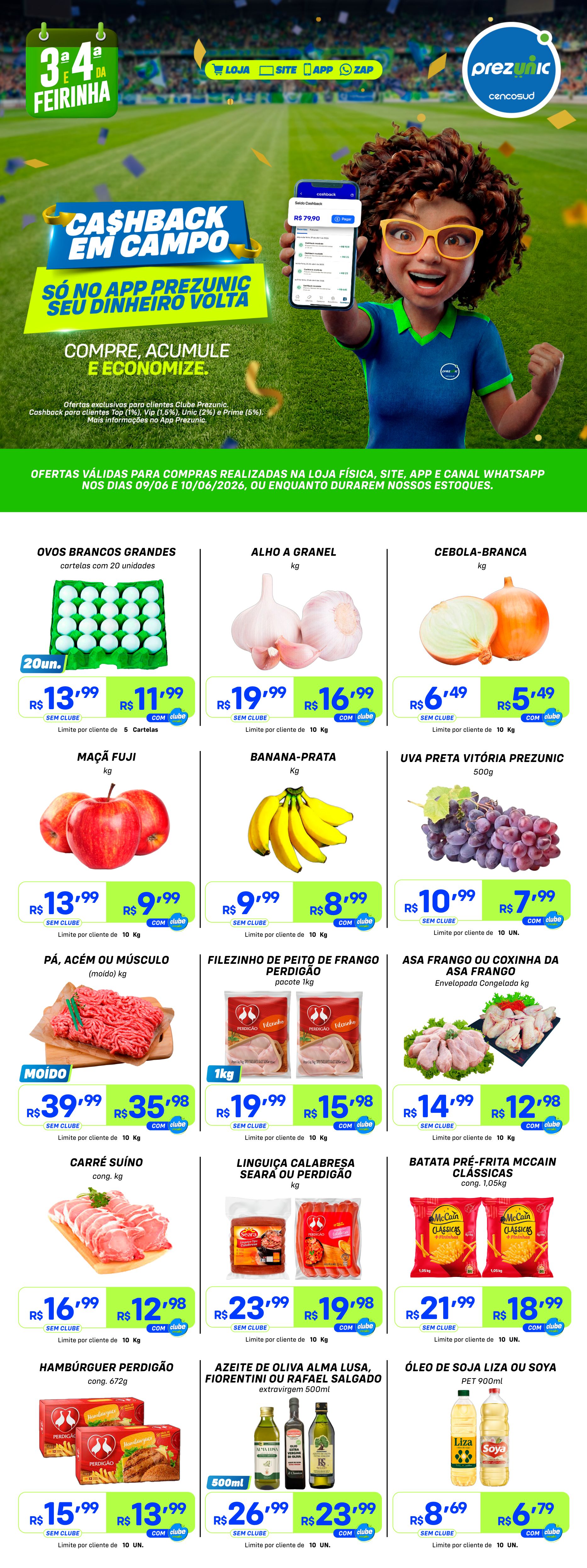 3ª e 4ª da Feirinha | Ofertas de 09 e 10/06