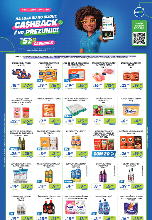 Ofertas EXCLUSIVAS para as lojas: Senador Camará, Benfica, Engenho Novo, Realengo, Caxias Centenário, Cidade de Deus, Taquara, Fonseca, Cachambi, Vilar dos Teles, Padre Miguel, Santa Cruz e Maricá | 10 e 23/09