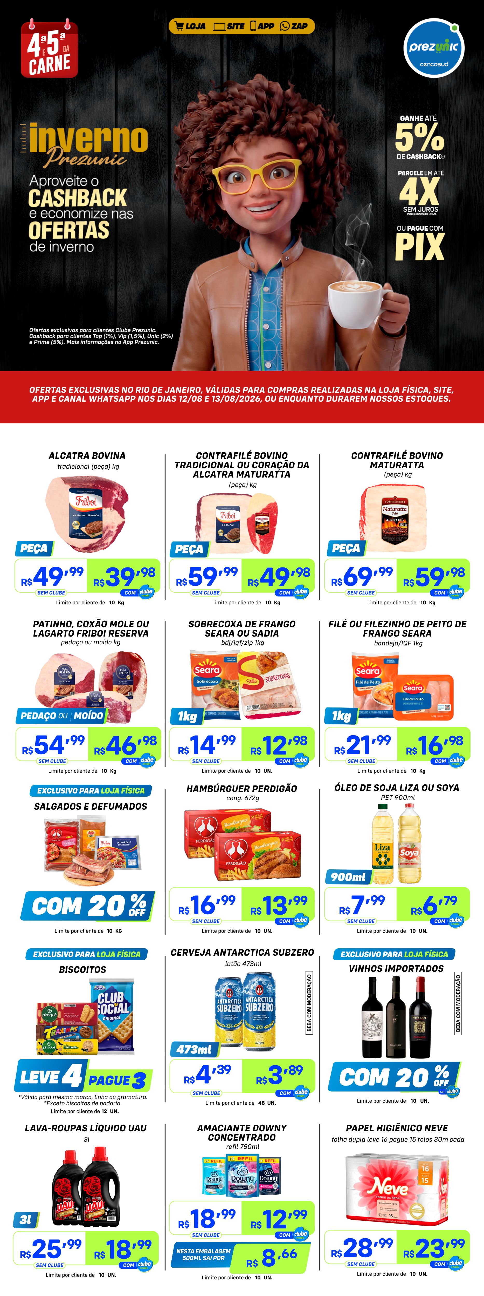 4ª e 5ª da Carne | Ofertas de 12 e 13/08