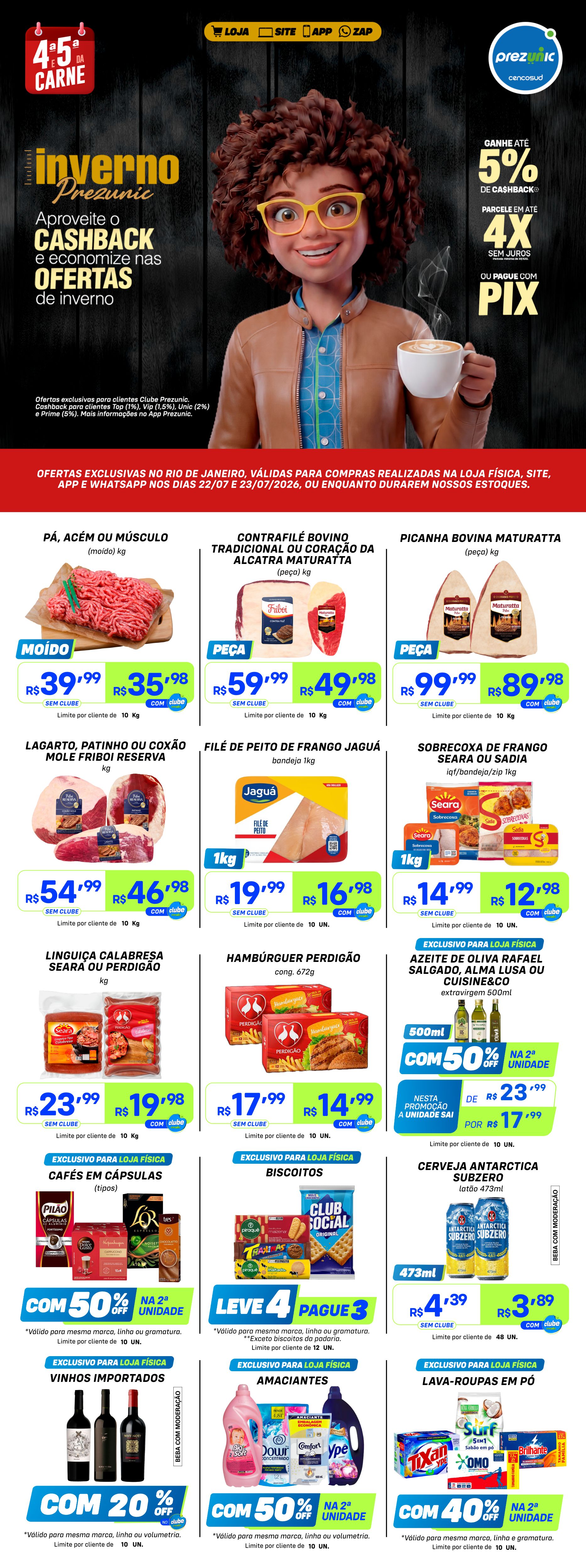 4ª e 5ª da Carne | Ofertas de 22/07 e 23/07
