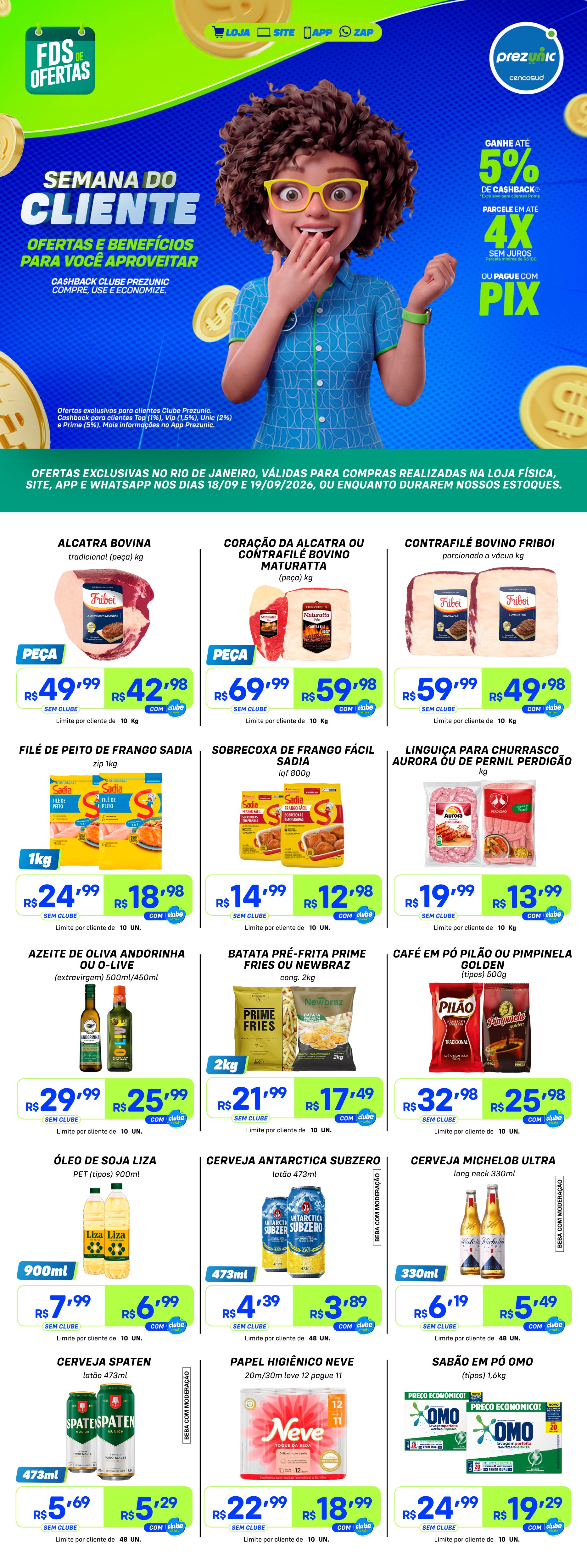 Fim de Semana | Ofertas de 18 e 19/09