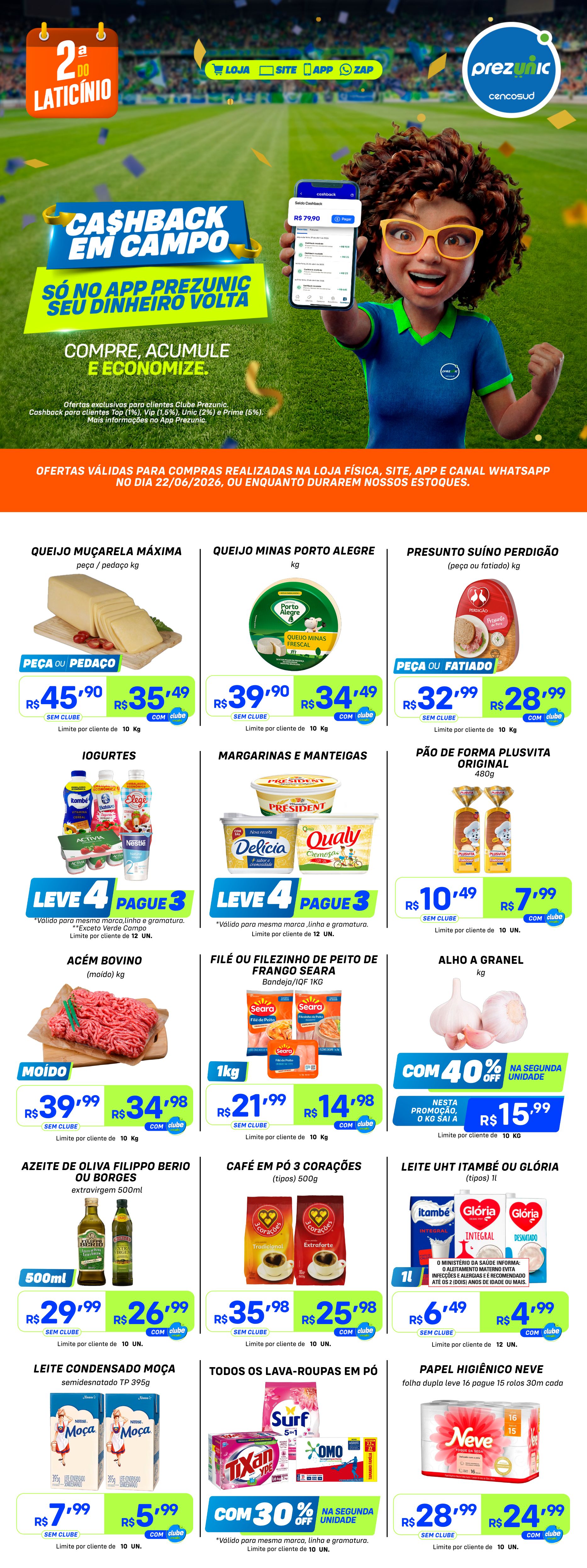 2ª do Laticínio | Ofertas de 22/06